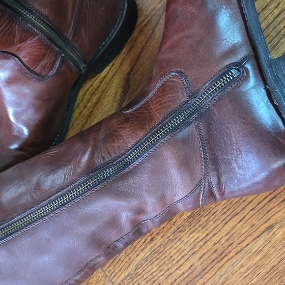 Frye Jayden Size 7B Button Brown Leather Knee High Fall/Winter Tall Ridi… - Picture 7 of 15